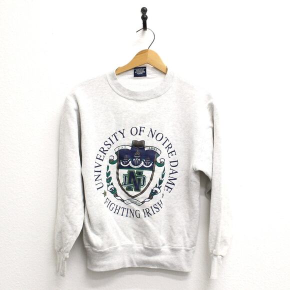 Vintage Notre Dame Fighting Irish Sweatshirt Small - Picture 1 of 7